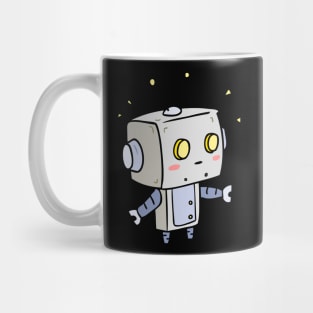 Cute Robot Kid Blushing Mug